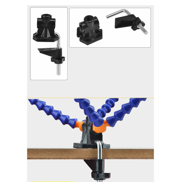 DIY Soldering Stations with Magnifying Lens and 5 Helping Hands