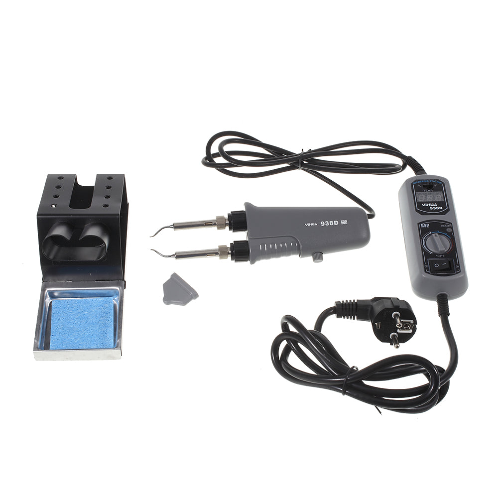 938D Portable Hot Tweezers Mini Soldering Station for BGA SMD Repairing Tweezers Iron