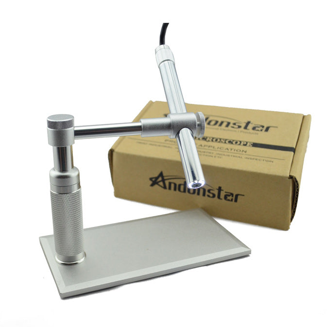 Andonstar CE/RoHS/FCC 1-500X 8LED HD 2MP USB Microscope Magnifier Pen Endoscope for Circuit Board Repairing