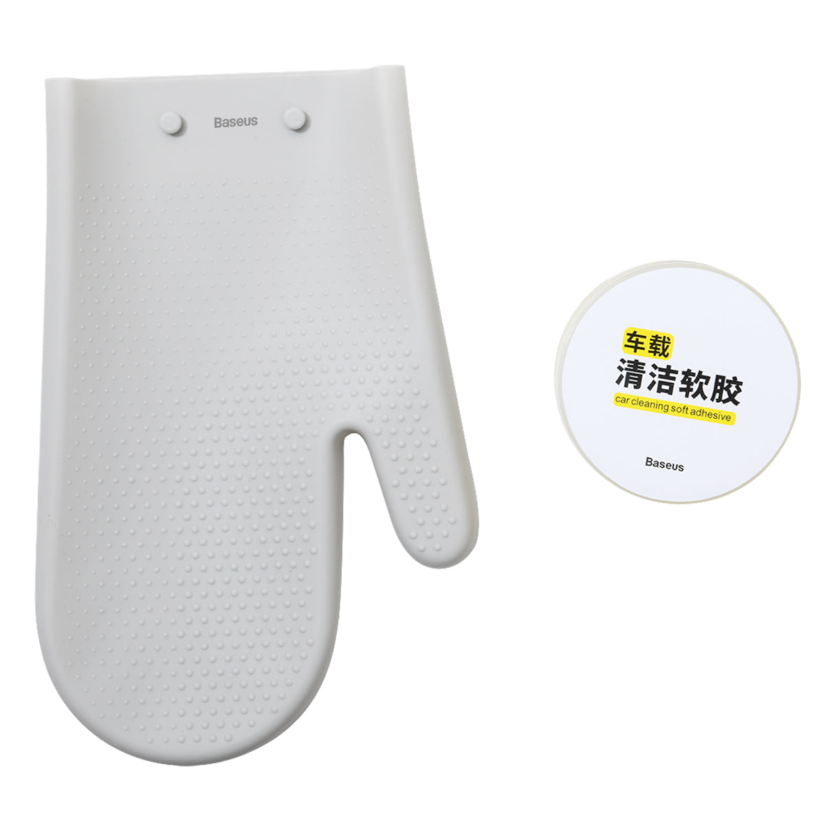 Clean Soft Rubber + Silicone Gloves Car Cleaning Kit