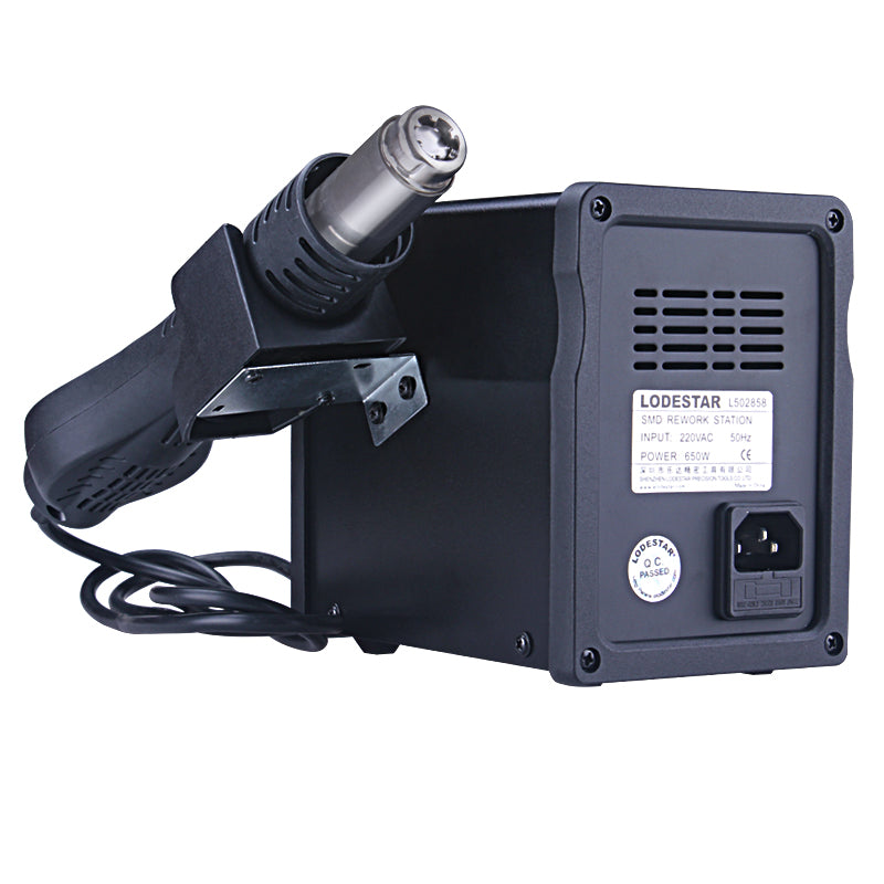 Uniqkart L502858 110/220V Hot Air Gun Desoldering Soldering Rework SMD Station Kit - EU Plug