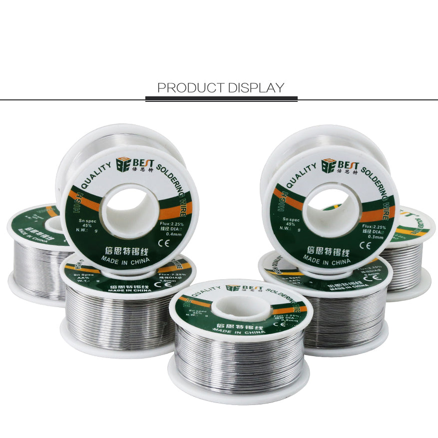 Uniqkart Sn60Pb40 Flux Core Solder Wire - 0.3mm x 100g