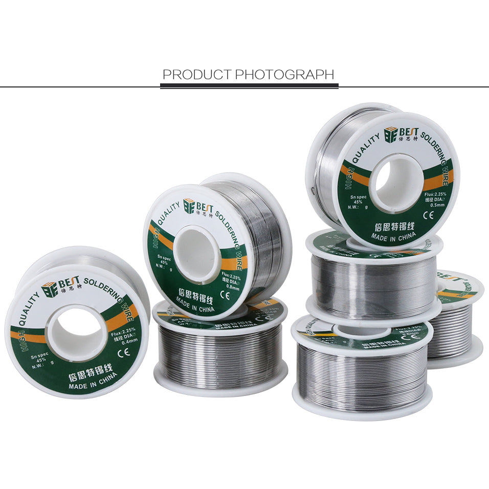 Uniqkart Sn60Pb40 Flux Core Solder Wire - 0.3mm x 100g