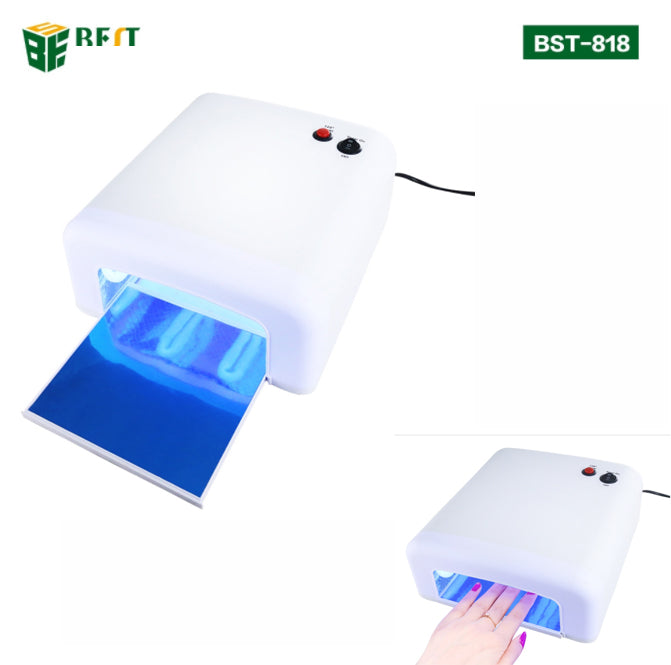 Uniqkart BST-818 Finger UV LED Gel Lamp Nail Dryer Electric Led Nail UV Lamp 220V - EU Plug