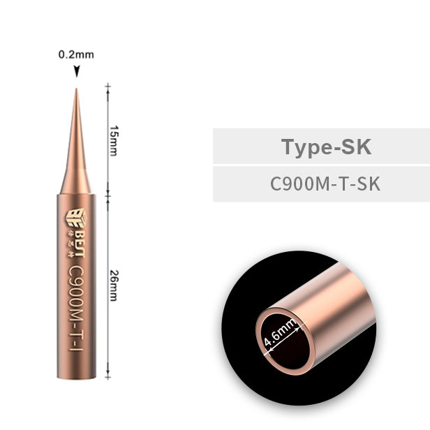 BST-900M-T Professional Pure Copper Soldering Iron Tip - Type-I