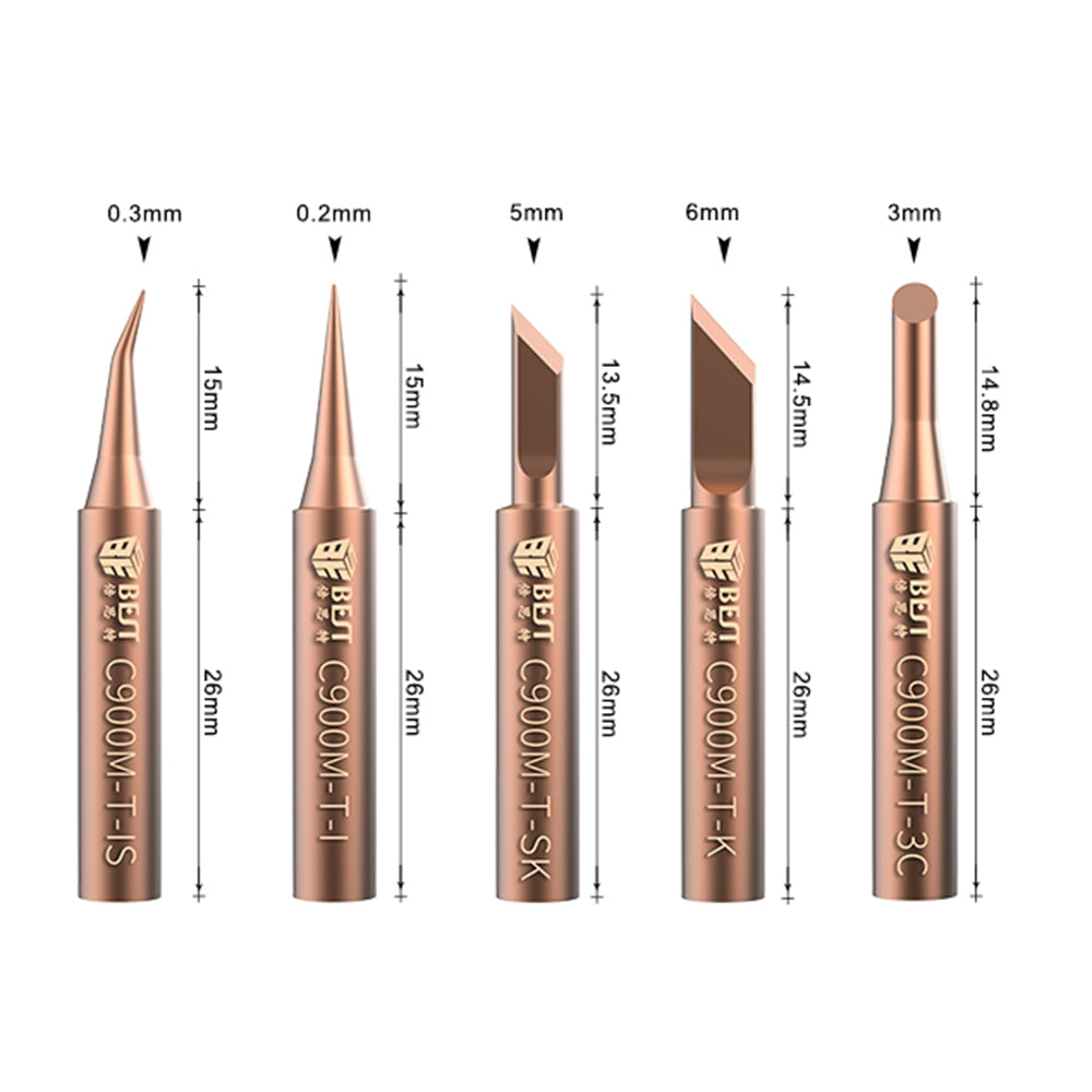 BST-900M-T Professional Pure Copper Soldering Iron Tip - Type-I