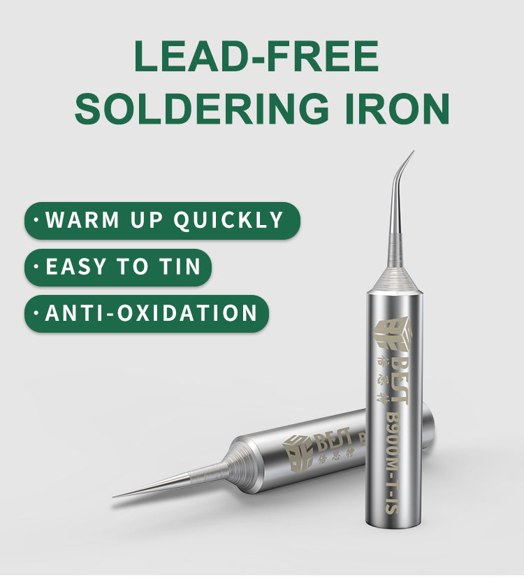 BST-B900M Flying Wire Soldering Iron Head - Elbow Head