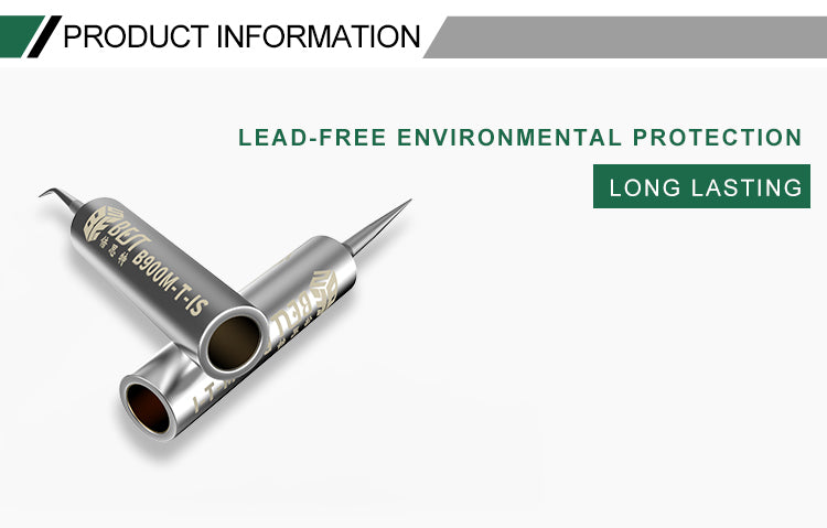 BST-B900M Flying Wire Soldering Iron Head - Straight Head