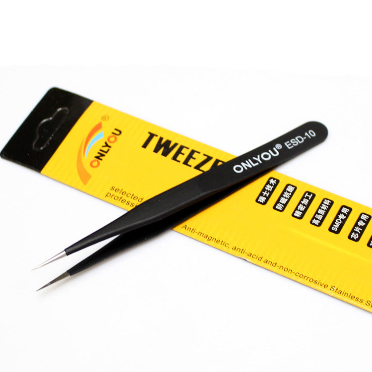 8Pcs/Set ONLYOU Anti-static Stainless Steel High Precision Profession Tweezers
