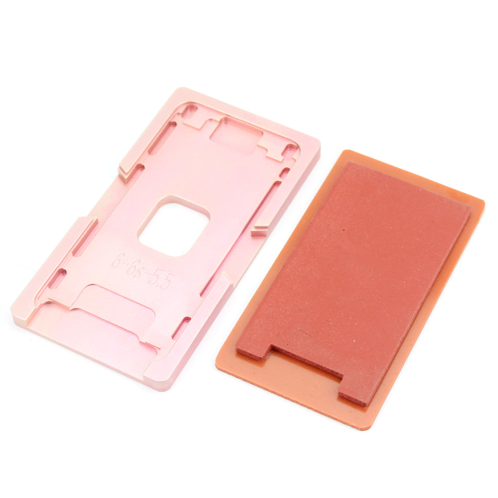 Uniqkart for iPhone 6s Plus/6 Plus Front Screen Glass Lens with Frame Laminating Aligning Mould Kit