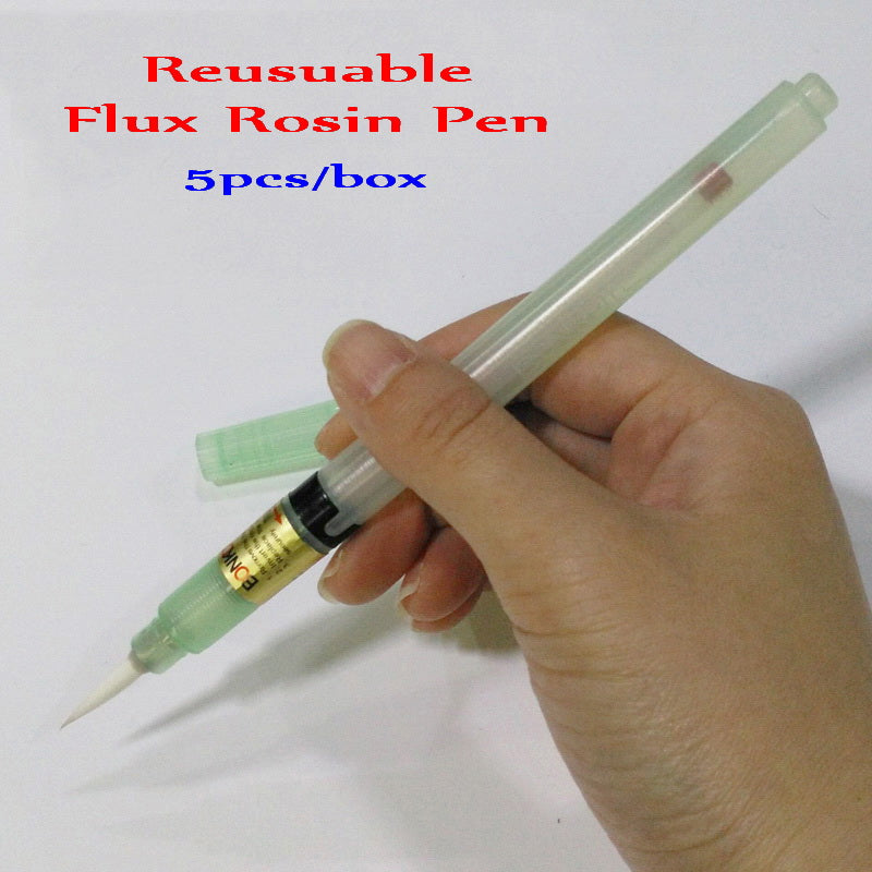 5PCS/Box BONKOTE BON-102 Fine Tip Reusuable Soldering Flux Rosin Pens