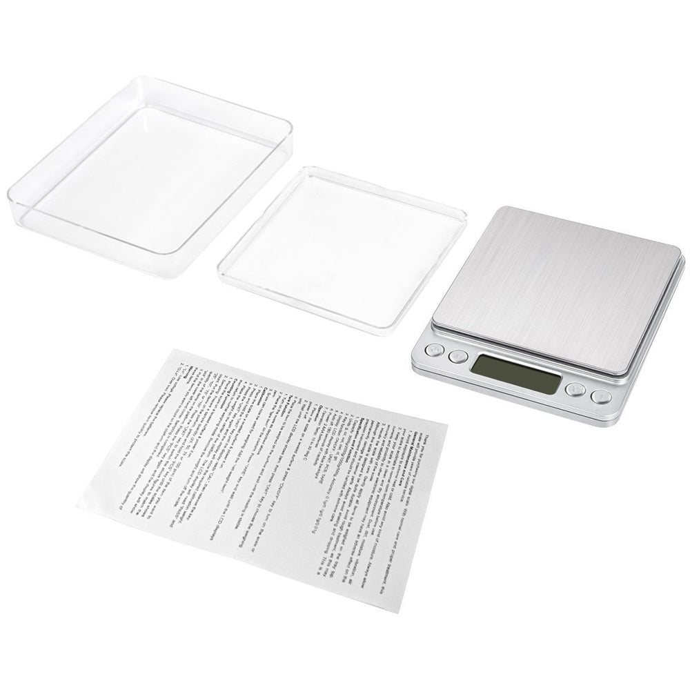 2000g/0.1g Digital Pocket Scale Jewelry Kitchen Food Scale with Back-lit LCD