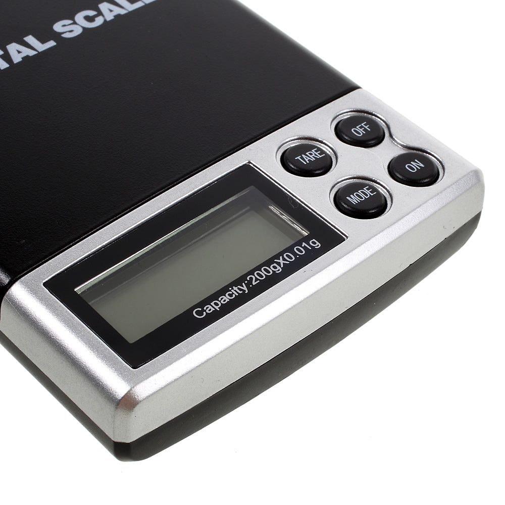 HF-06 200g/0.01g Jewelry Weigh Digital Pocket Scale Electronic Balance with Back-lit LCD