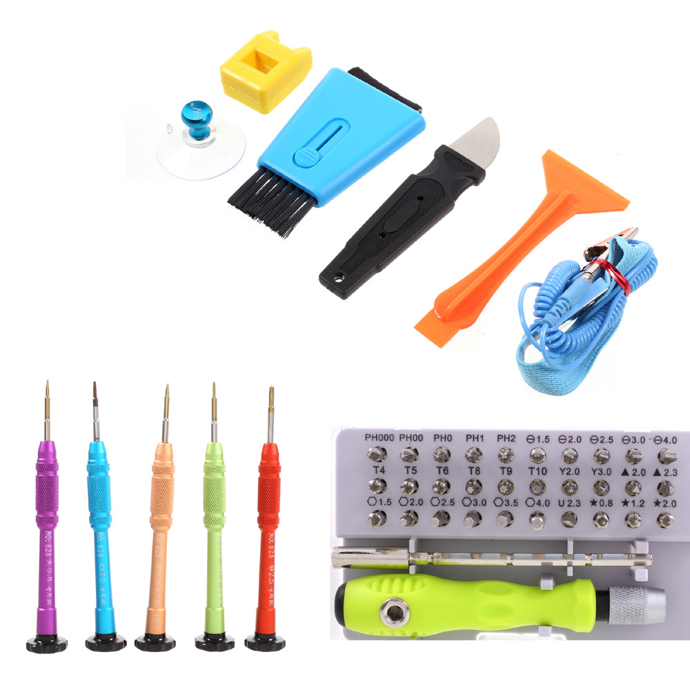 Professional Full Set Repair Disassembly Tool Kit Screwdriver Bits Set with Storage Bag