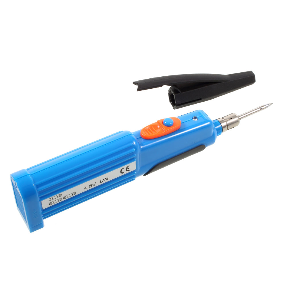 TAKUMI KBI-645 6W 4.5V Plastic Pen Style Portable Battery Soldering Iron Tool - Blue