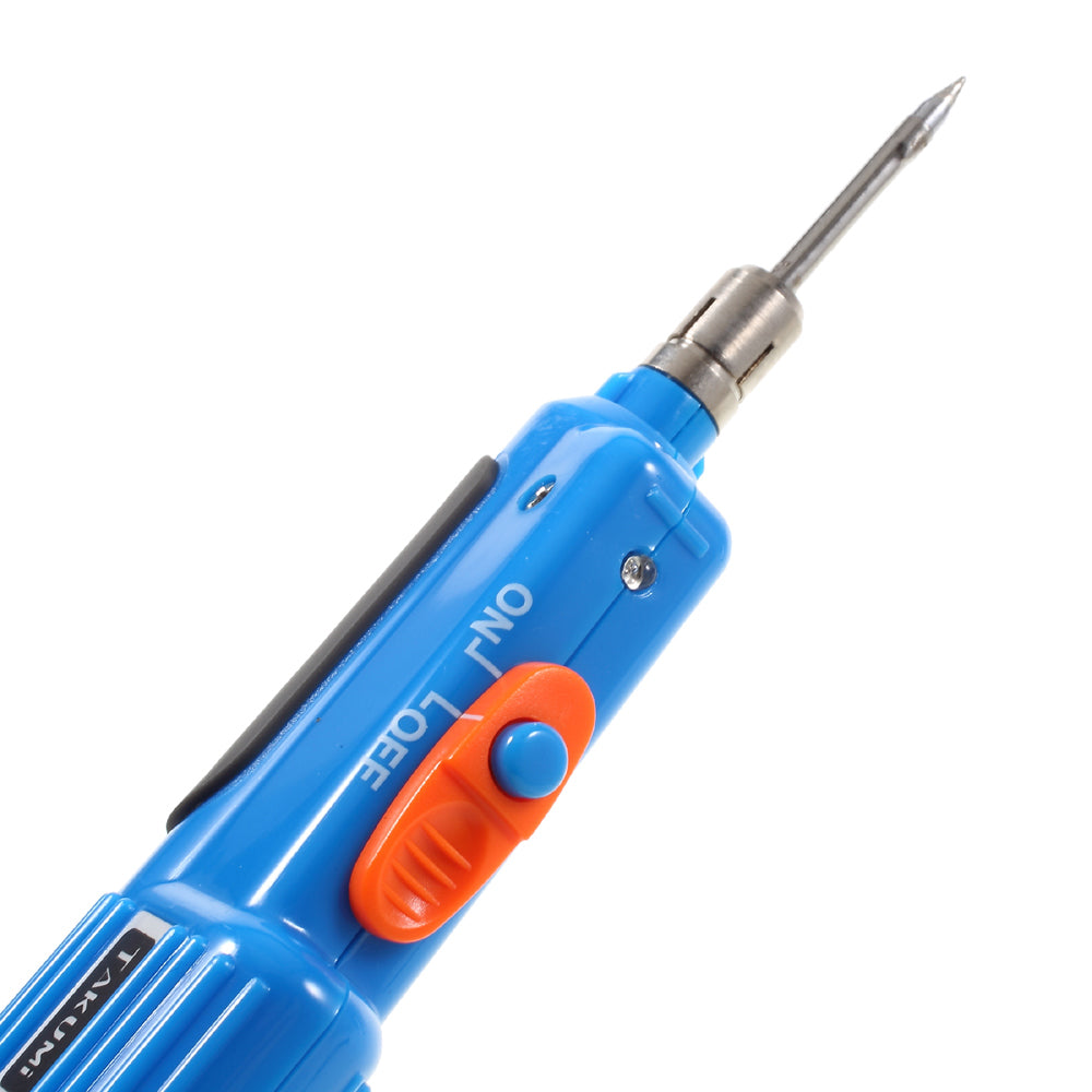 TAKUMI KBI-645 6W 4.5V Plastic Pen Style Portable Battery Soldering Iron Tool - Blue