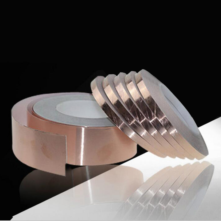 1cm x 30m One Side Copper Foil Tape EMI Shielding Single Conductive Adhesive