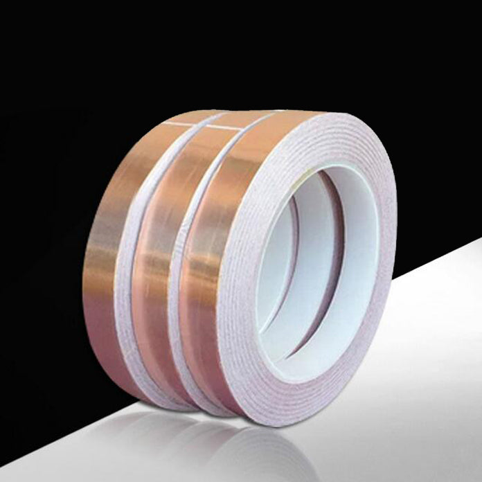 1cm x 30m One Side Copper Foil Tape EMI Shielding Single Conductive Adhesive