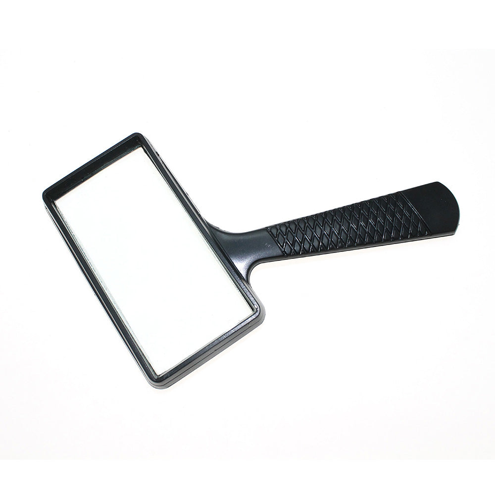 5X Handheld Reading Magnifying Glass Newspapers Books Jewelry Magnifier - Black
