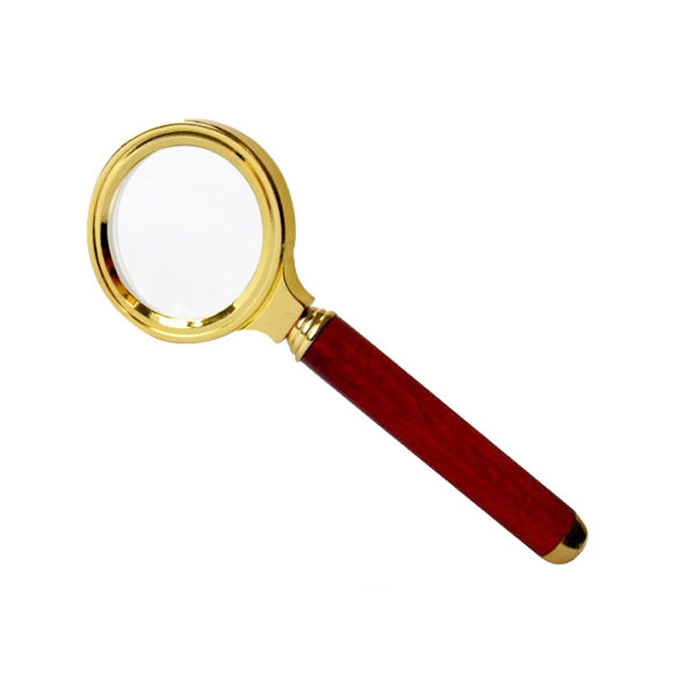 8X 36mm Rosewood Handheld Reading Magnifier Magnifying Glass