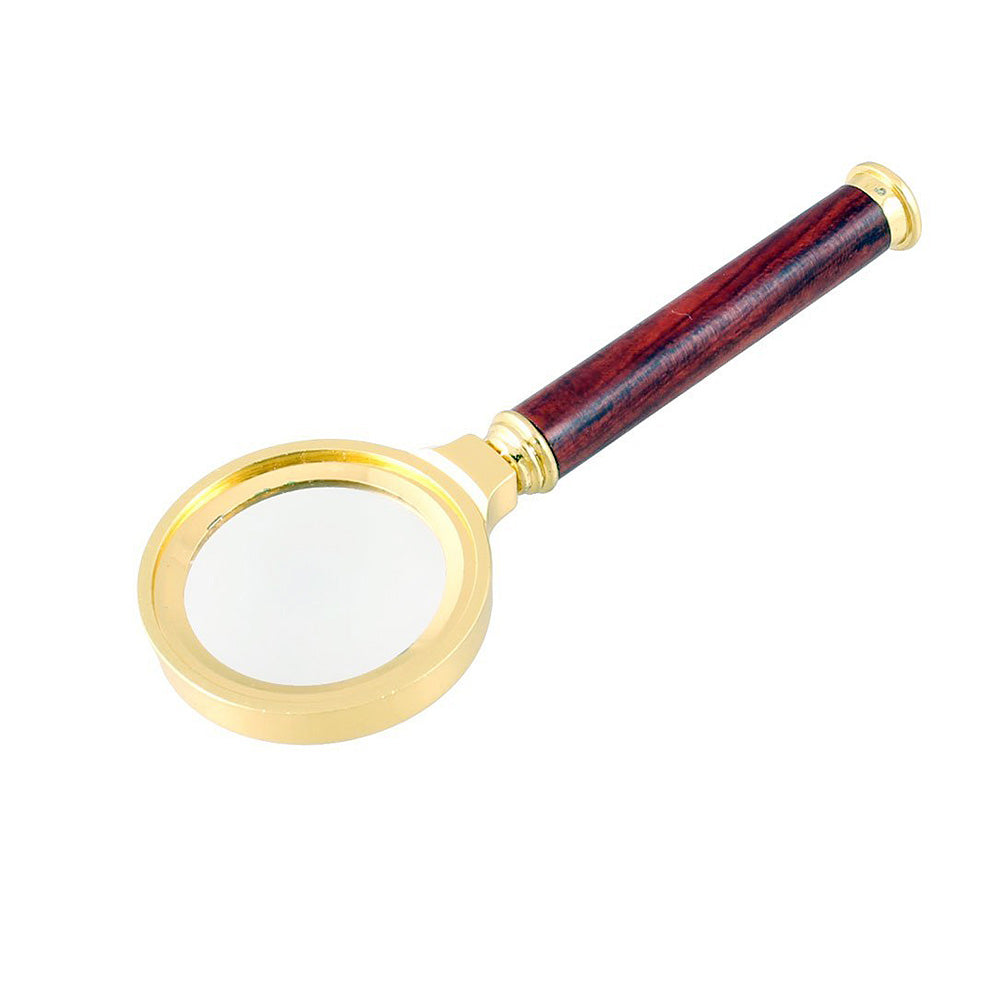 8X 36mm Rosewood Handheld Reading Magnifier Magnifying Glass