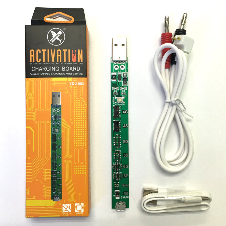 YOUKILOON YOU903 Professional Battery Activation Charge Board + Micro USB Cable for iPhone Samsung Xiaomi