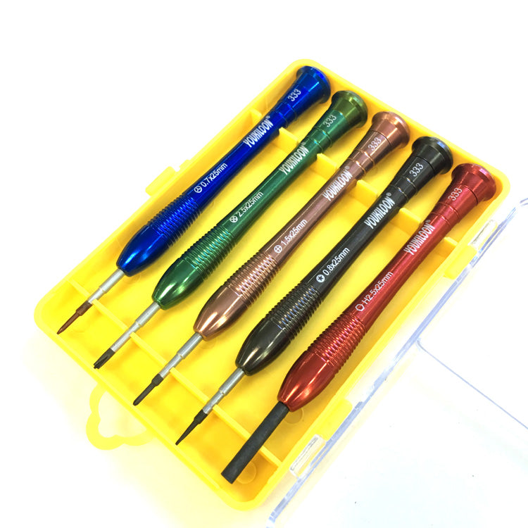Uniqkart 5Pcs Phone Repair Opening Screwdriver Tool Set for iPhone 7 / 7 Plus / 6s Etc. (YOU-3335)