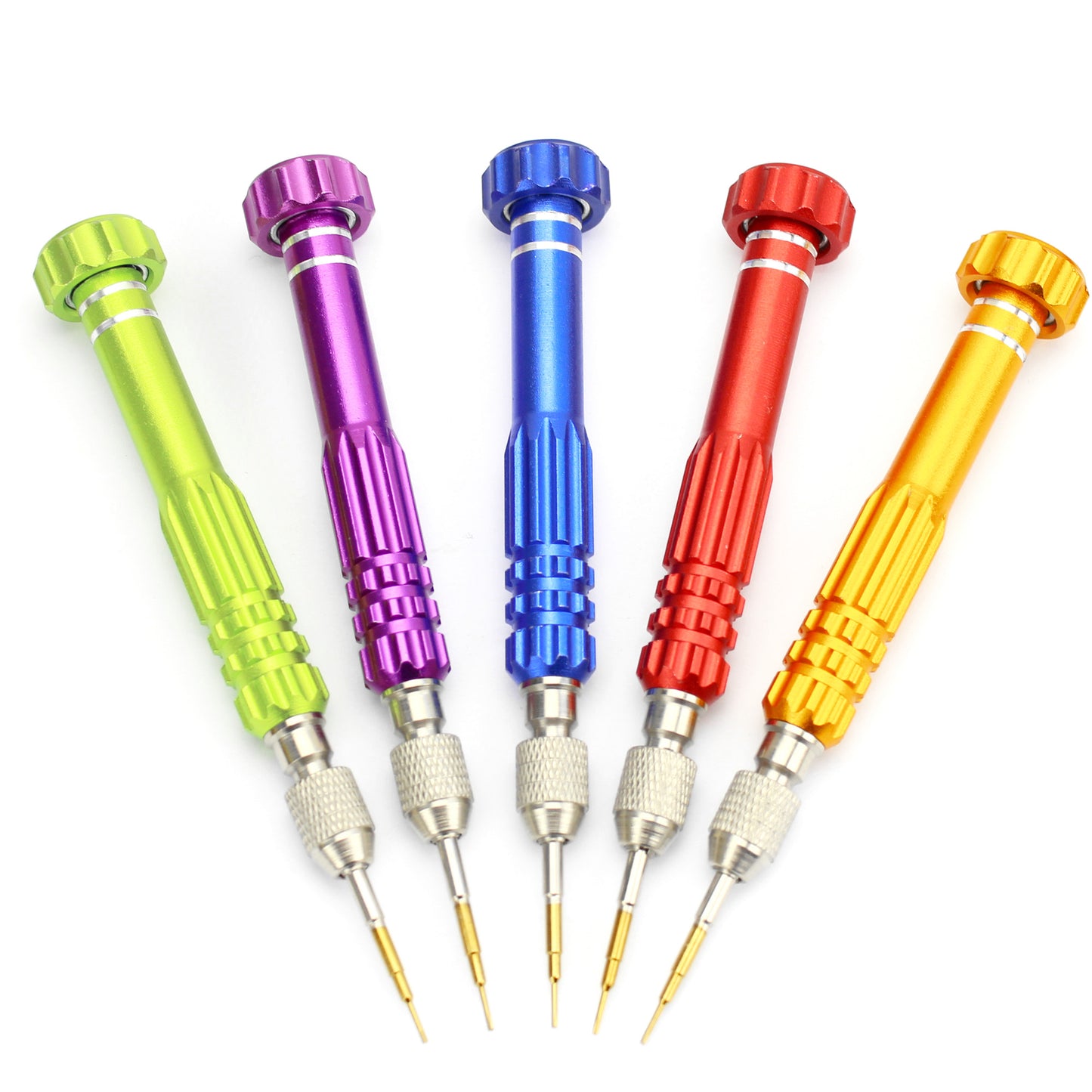 5 in 1 Professional Precision Non-slip Handle Screwdriver Set Repair Tool for iPhone Repair - Purple