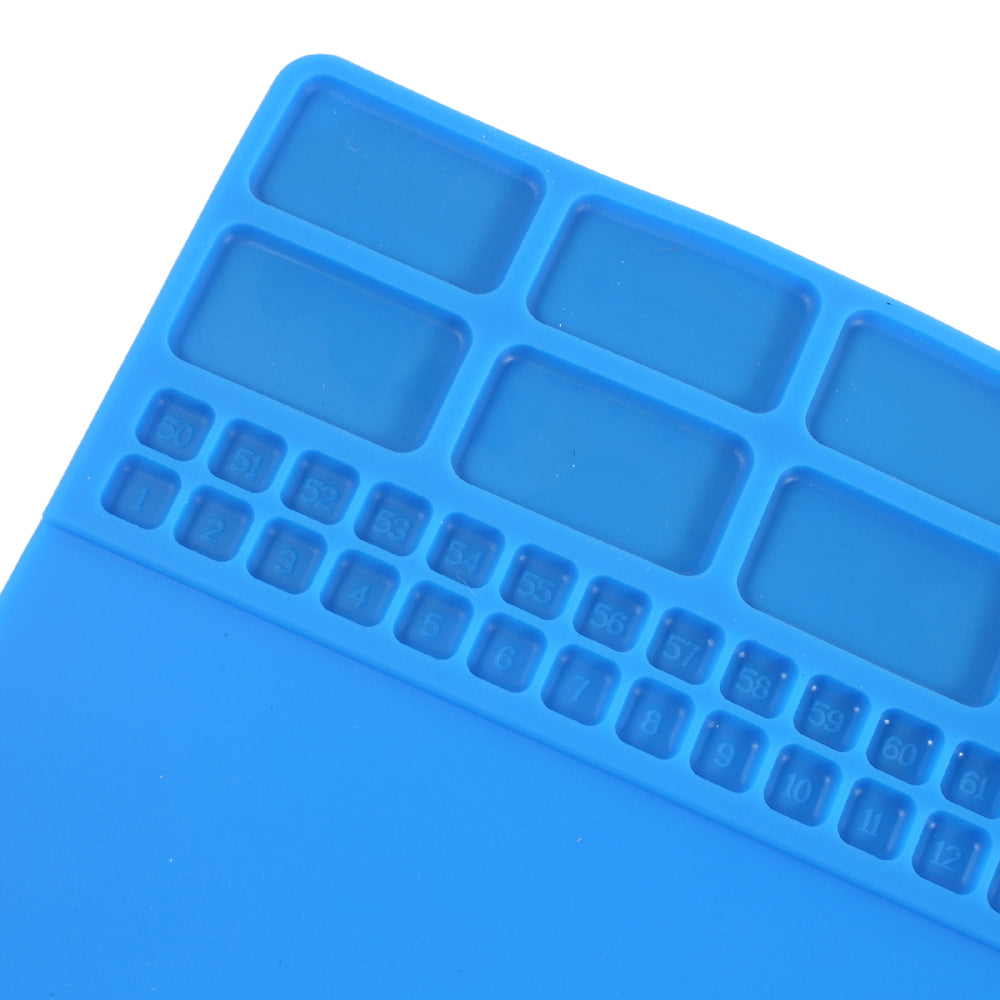 W211 Soft Magnetic Heat Insulation Repair Platform Mat Pad - Blue