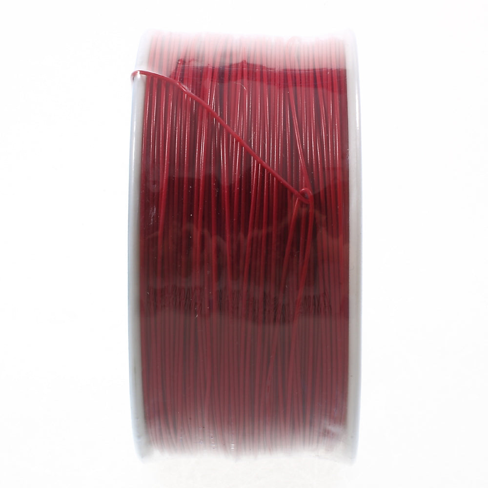 PCB Solder Flexible 0.25mm Dia Copper Wire 30AWG Wrapping Wrap Wire 918Ft - Red