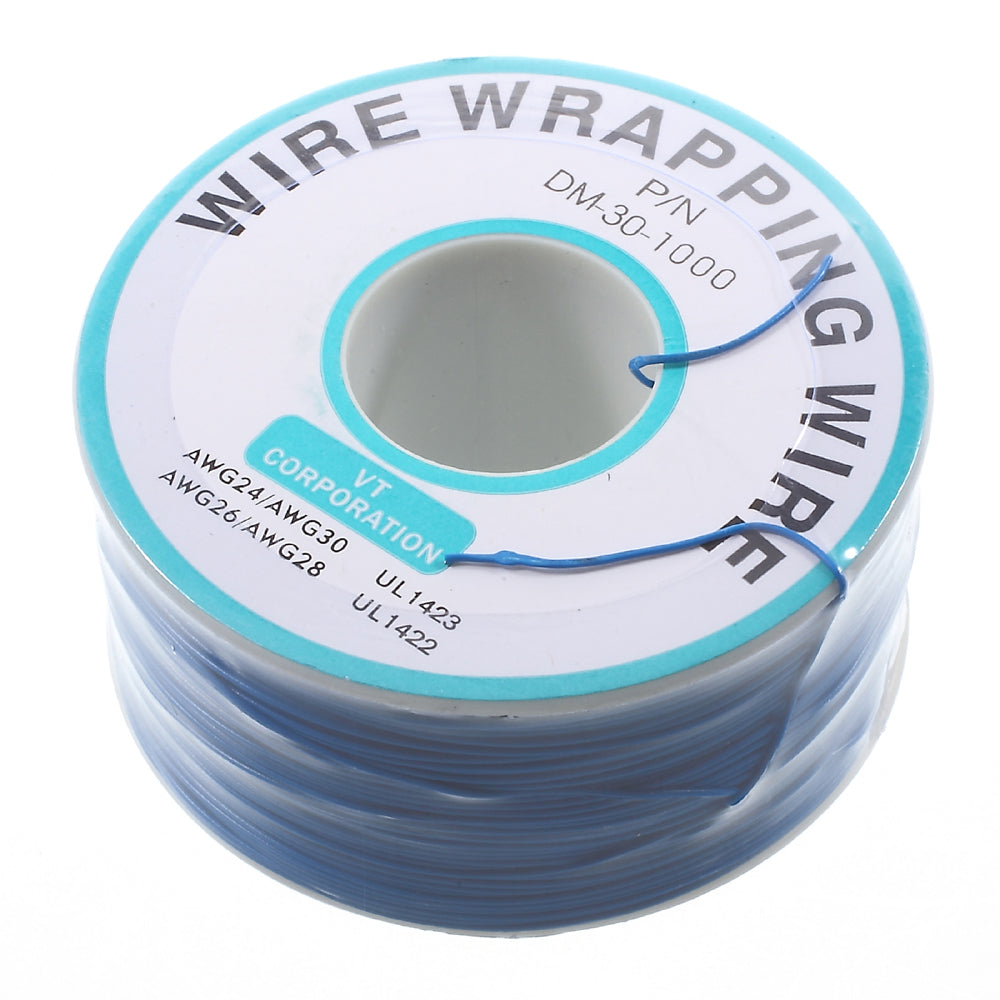 Breadboard P/N DM-30-1000 Tin Plated Copper Wires 280M AWG30 Approx Jumper Cable - Blue