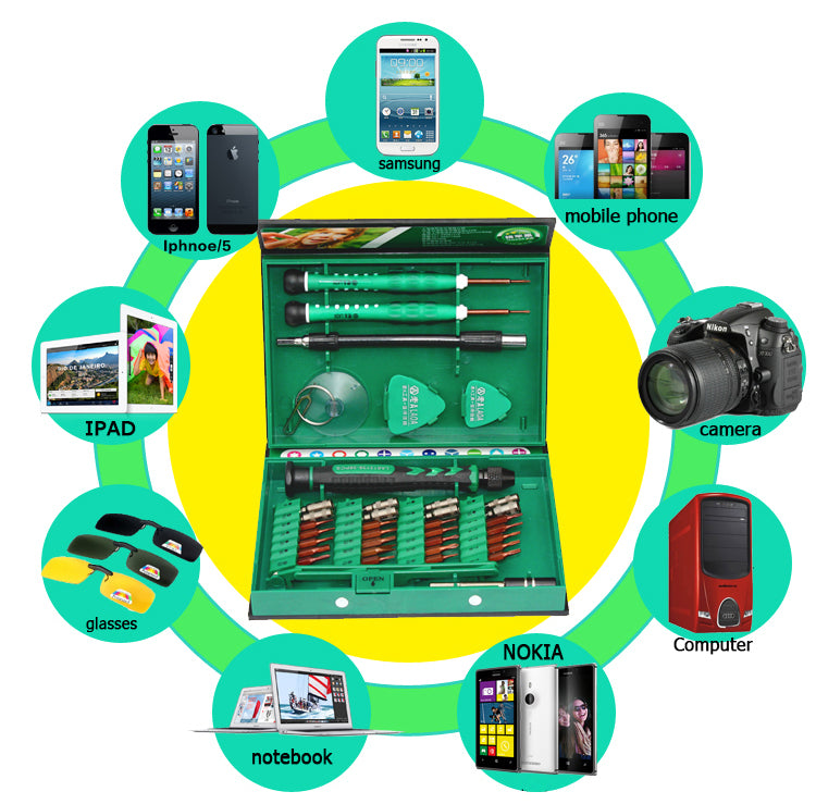 LAOA 38 in 1 Multi-functional Precision Screwdriver Repair Tool Set for Phone Repair