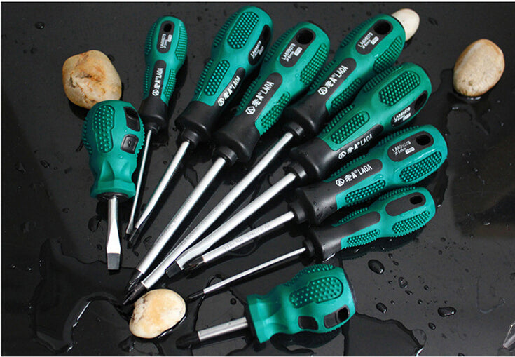 LAOA 9Pcs/Set Chrome Vanadium Steel Philips and Slotted Screwdriver Set