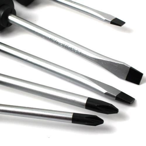 LAOA 6Pcs/Set Chrome Vanadium Steel Philips and Slotted Screwdriver Set