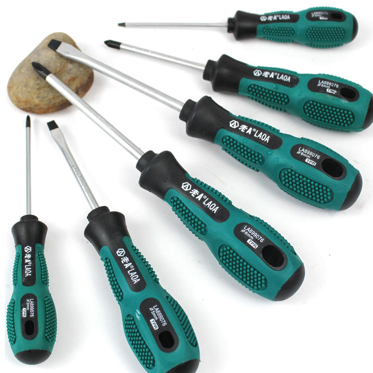 LAOA 6Pcs/Set Chrome Vanadium Steel Philips and Slotted Screwdriver Set