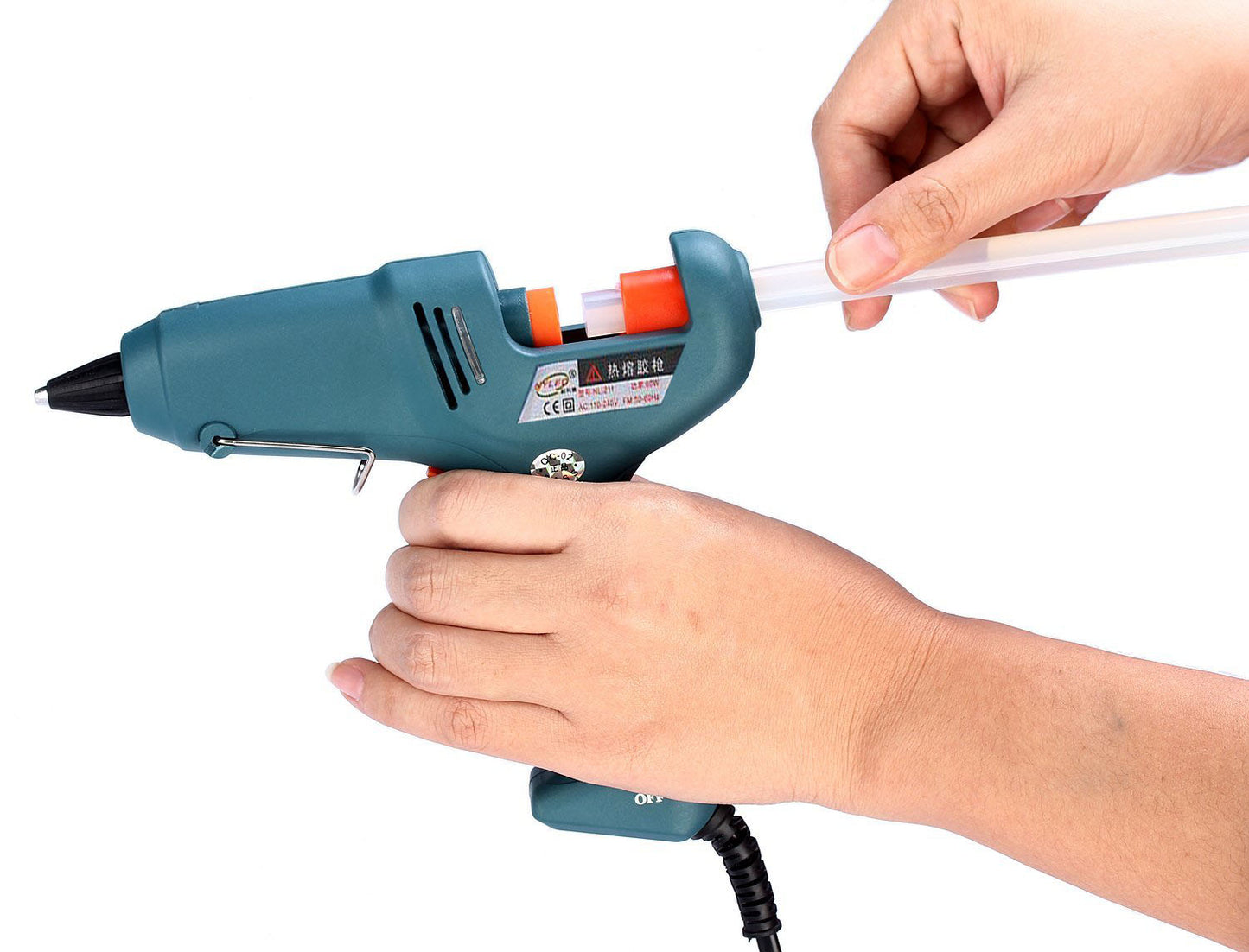 60 Watt Hot Melt Glue Gun for Arts and Crafts, Sealing and Quick Repairs (CE/RoHS) - EU Plug