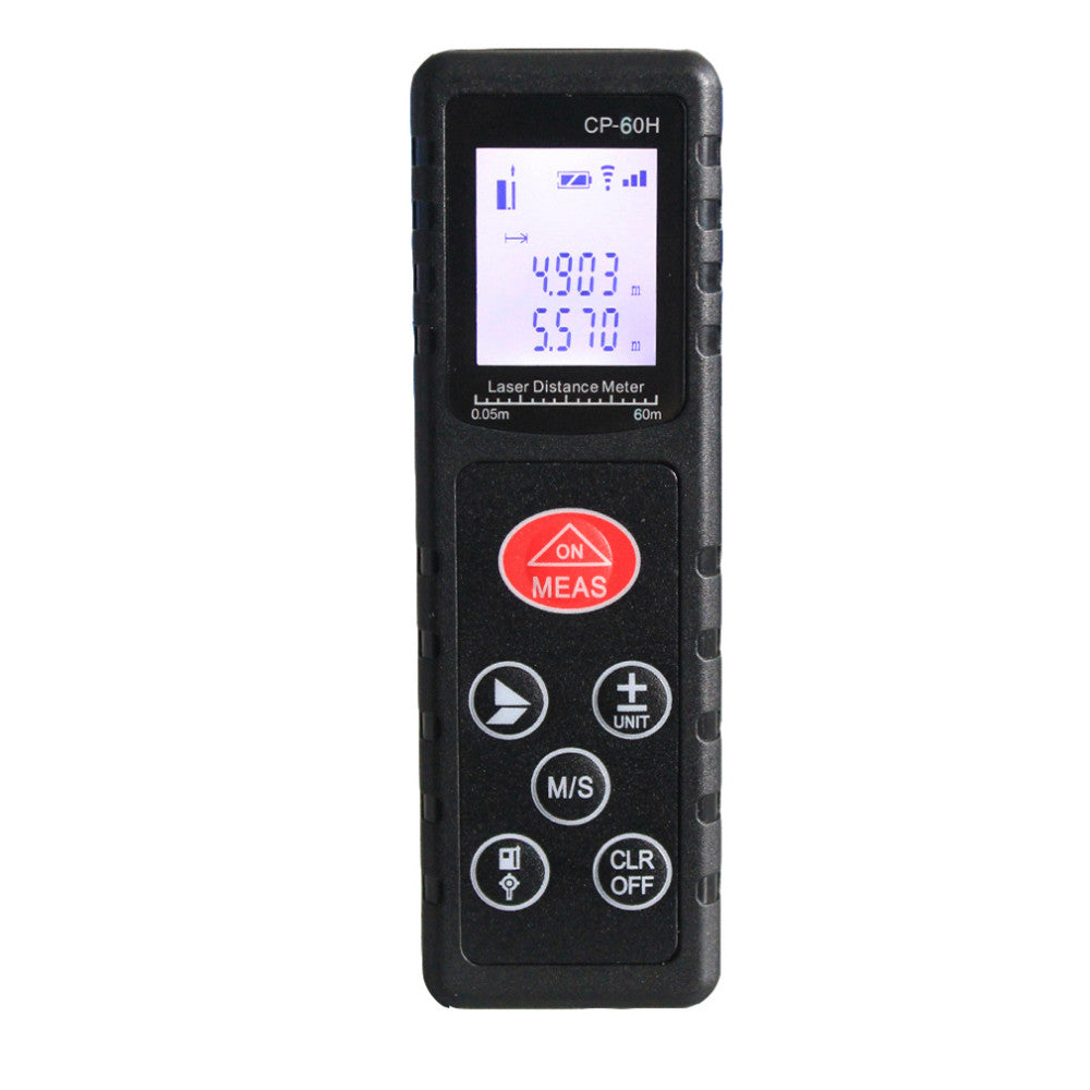 CP-60H Mini 60M Handheld Digital Laser Distance Meter Diastimeter for Construction Industries - Black
