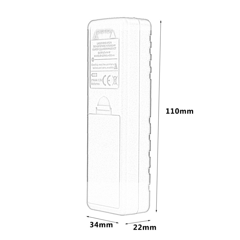 CP-60H 60M Handheld Digital Laser Distance Meter Mini Diastimeter for Construction Industries - Yellow