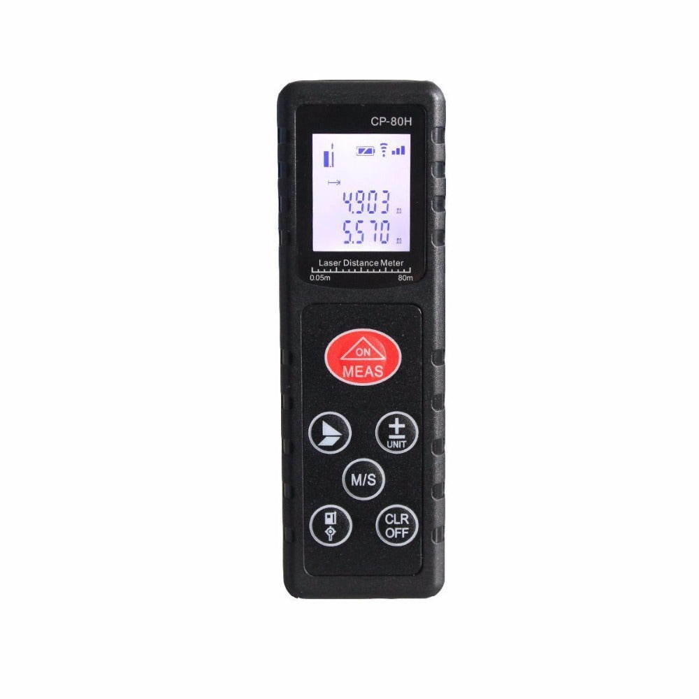 CP-80H Mini 80M Handheld Digital Laser Distance Meter Diastimeter for Construction Industries - Black