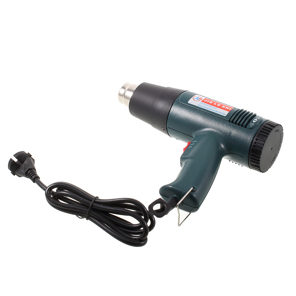 JLS-802 1800W 220V Adjustable Temperature Electronic Heat Gun for Crafts, Shrink Tubing, Repair - CN Plug
