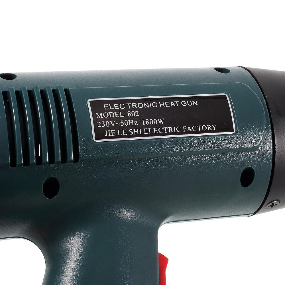 JLS-802 1800W 220V Adjustable Temperature Electronic Heat Gun for Crafts, Shrink Tubing, Repair - CN Plug