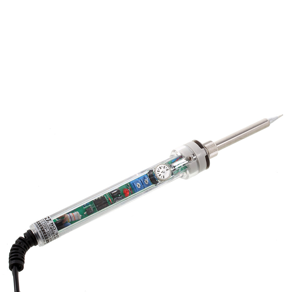 907 220V 60W Pencil Type Professional Adjustable Temperature Welding Soldering Iron Tool - CN Plug