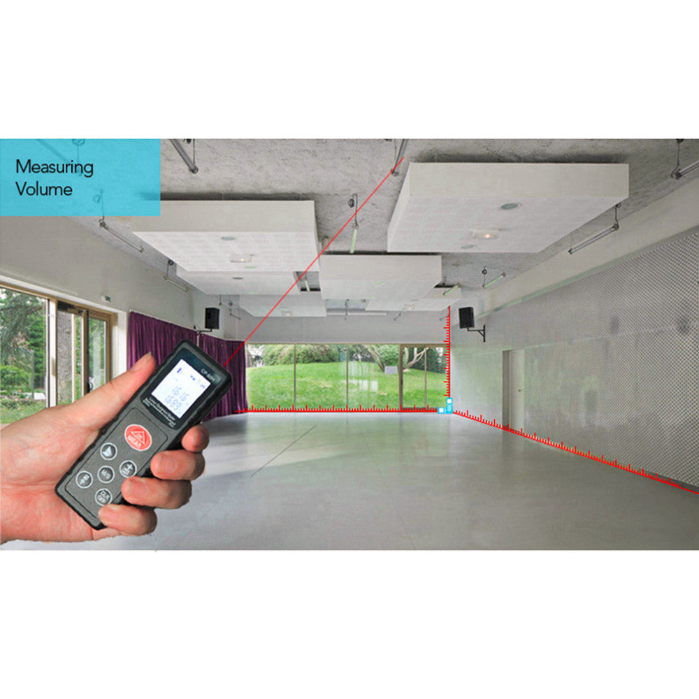 CP-100H Mini 100M Handheld Digital Laser Distance Meter Diastimeter for Construction Industries - Black