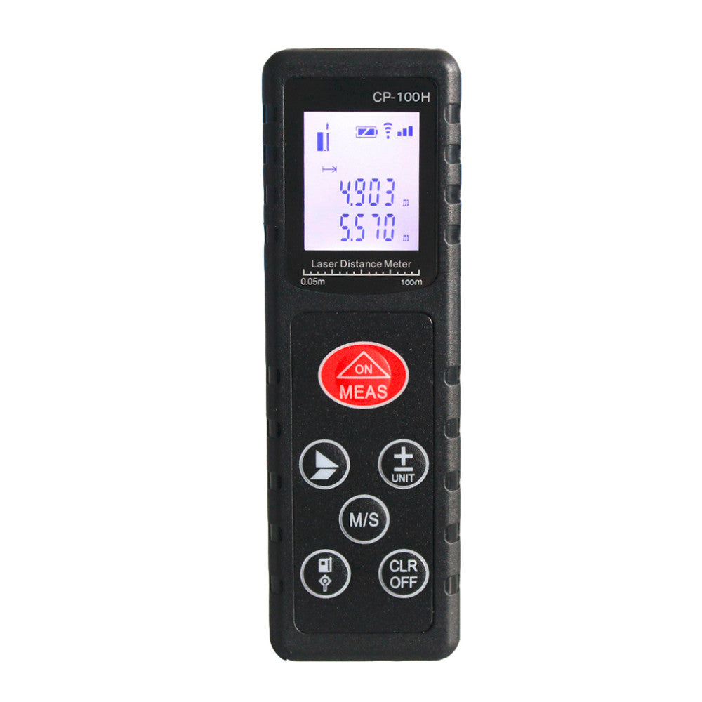 CP-100H Mini 100M Handheld Digital Laser Distance Meter Diastimeter for Construction Industries - Black