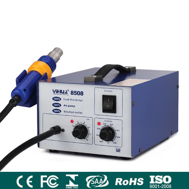 Uniqkart 8508 Air Soldering Station Temperature Controlled with Silicone Line - 220V / EU Plug