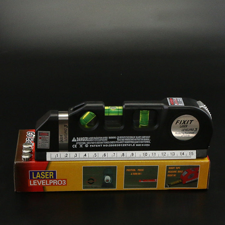 Multipurpose Laser Level Laser Measure Line 8ft Measure Tape Ruler Adjusted Standard and Metric Ruler