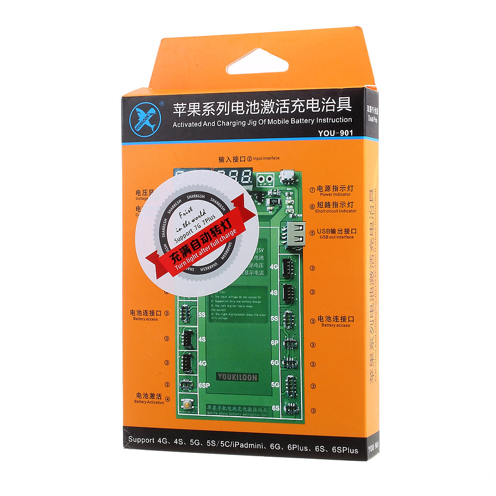 Uniqkart 901 Fast Battery Charger Circuit Board Activation Tester for iPhone 7/7 Plus/6s/6s Plus etc.