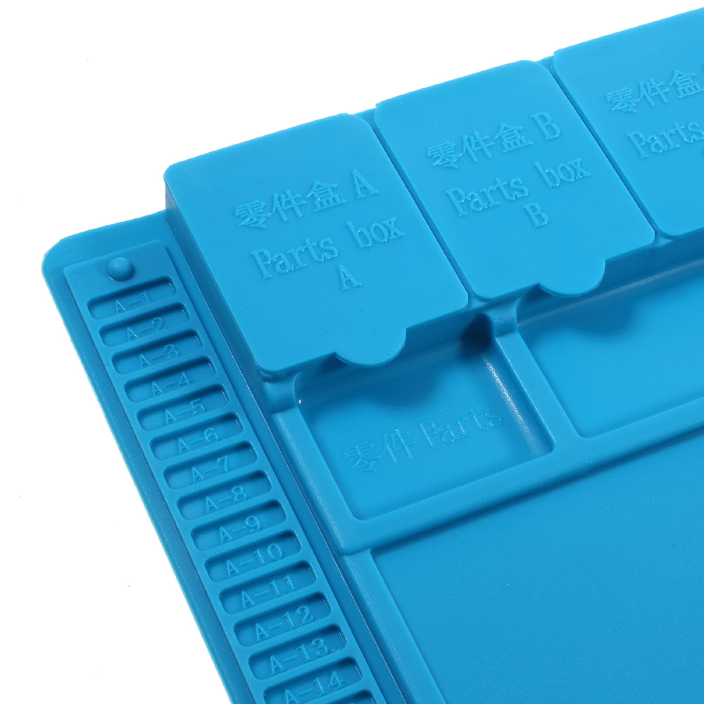 Professional Soldering Station Mat Magnetic Heat Insulation Silicone Pad Maintenance Platform for Phone Repair