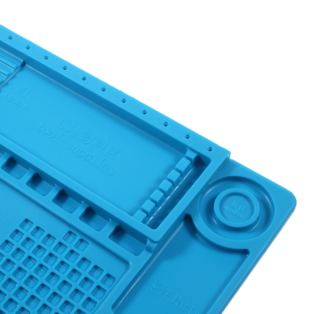 Professional Soldering Station Mat Magnetic Heat Insulation Silicone Pad Maintenance Platform for Phone Repair