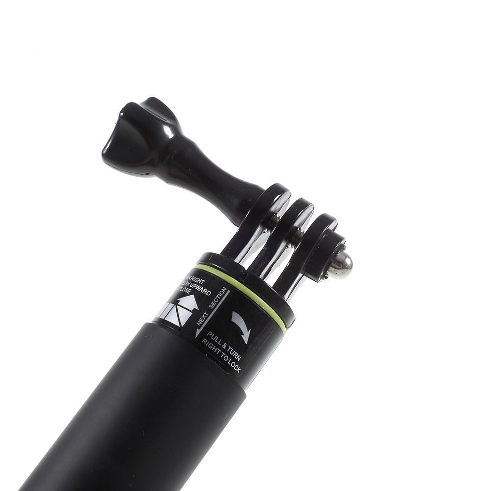 H611 Handheld Selfie Stick Monopod with Thumb Screw for Sports Action Camera - Black